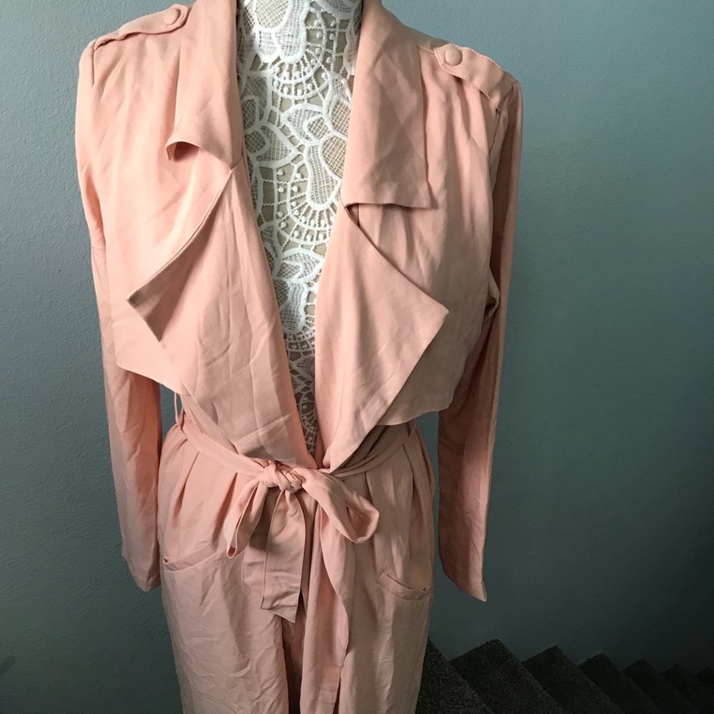 NWT Open Front Trench Coat